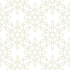 Abstract seamless background. Olive green print on white