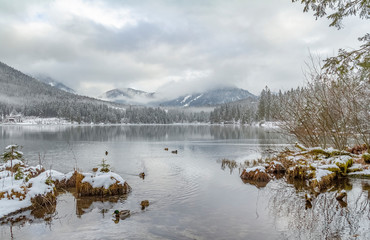 Hintersee at winter time