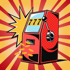 Slot machine  comics style