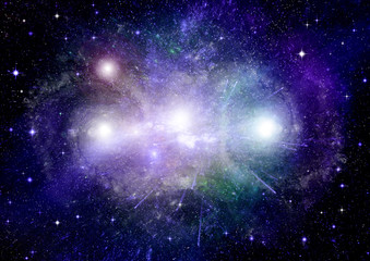 galaxy in a free space