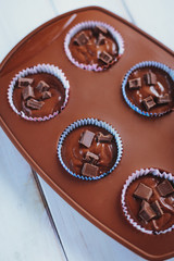 Homemade chocolate cupcakes