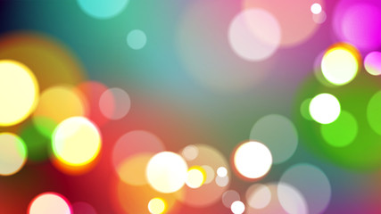 Abstract bokeh light on colors background