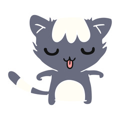 cartoon of a kawaii cute racoon