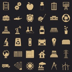 Finance company icons set. Simple style of 36 finance company vector icons for web for any design