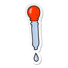 sticker of a cartoon water dropper