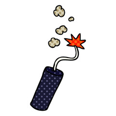 cartoon doodle of a lit dynamite stick