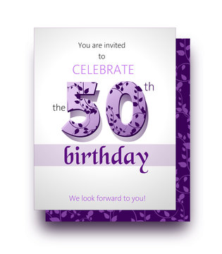 Invitation to 50th birthday celebration