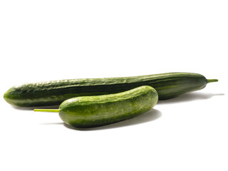 two parallel lying cucumber
