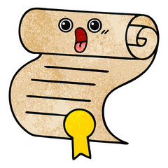 retro grunge texture cartoon contract