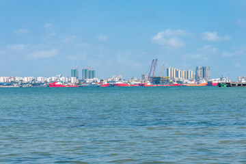 Fototapeta premium Scenery of Bao Sheng Wharf, Zhanjiang City