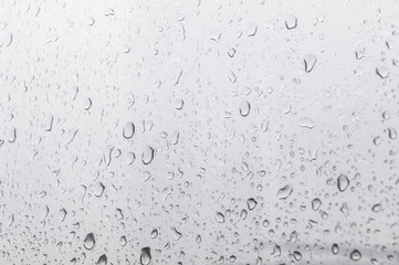 raindrops on the glass