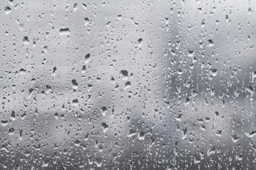 raindrops on the glass