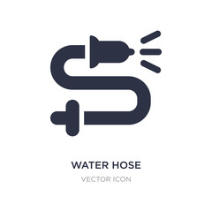 water hose icon on white background. Simple element illustration from Alert concept.