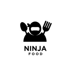 ninja food logo icon designs vector illustration template  © Alpha Vector