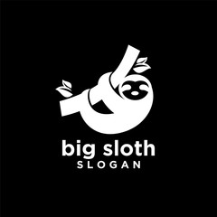 sloth logo icon designs vector illustration symbol template © Alpha Vector