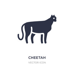 cheetah icon on white background. Simple element illustration from Animals concept.