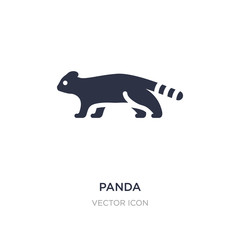 panda icon on white background. Simple element illustration from Animals concept.