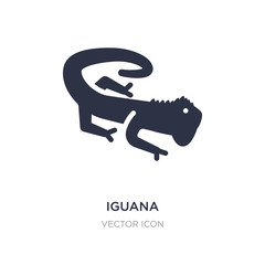 iguana icon on white background. Simple element illustration from Animals concept.