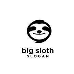 sloth logo icon designs vector illustration symbol template © Alpha Vector