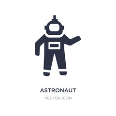 astronaut ingravity icon on white background. Simple element illustration from Astronomy concept.