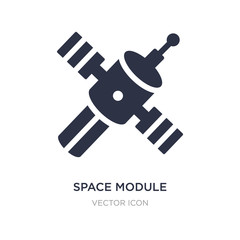space module icon on white background. Simple element illustration from Astronomy concept.