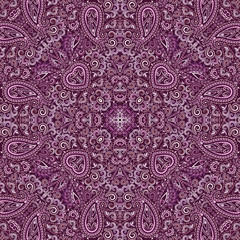 Seamless colorful pattern with paisley. Traditional bright ethnic ornament,. Vector print. Use for wallpaper, pattern fills,textile design.