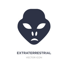 extraterrestrial icon on white background. Simple element illustration from Astronomy concept.