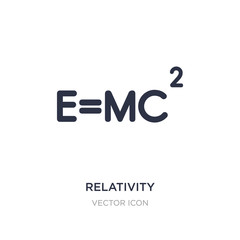 relativity icon on white background. Simple element illustration from Astronomy concept.