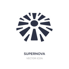 supernova icon on white background. Simple element illustration from Astronomy concept.