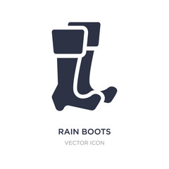 rain boots icon on white background. Simple element illustration from Autumn concept.