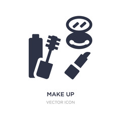make up icon on white background. Simple element illustration from Beauty concept.