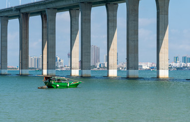 Scenery of Zhanjiang Bay Bridge
