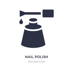nail polish icon on white background. Simple element illustration from Beauty concept.