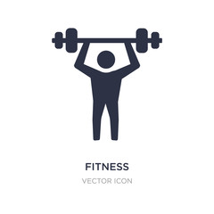 fitness icon on white background. Simple element illustration from Beauty concept.