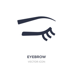 Obraz premium eyebrow icon on white background. Simple element illustration from Beauty concept.