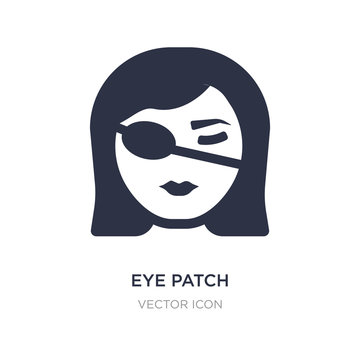 eye patch icon on white background. Simple element illustration from Beauty concept.