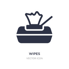 wipes icon on white background. Simple element illustration from Beauty concept.