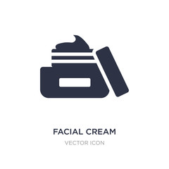 facial cream icon on white background. Simple element illustration from Beauty concept.