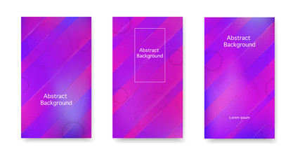 Gradient, neon, lines, forms. Vector. Color geometric gradient, abstract background. Modern cover in a minimalist style.