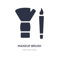 makeup brush icon on white background. Simple element illustration from Beauty concept.