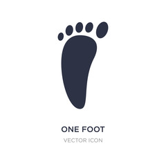 one foot icon on white background. Simple element illustration from Beauty concept.