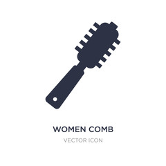 women comb icon on white background. Simple element illustration from Beauty concept.
