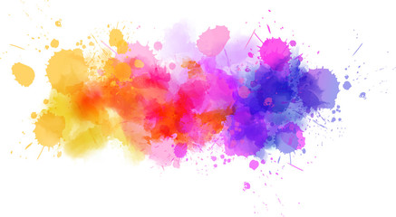 Watercolor splash line