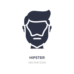 hipster icon on white background. Simple element illustration from Blogger and influencer concept.