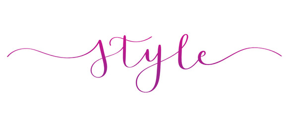 STYLE brush calligraphy banner