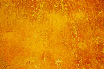 Orange wall old putty. Background with copy space