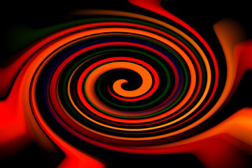 Fototapeta premium Background, red abstract curl, with place for text.