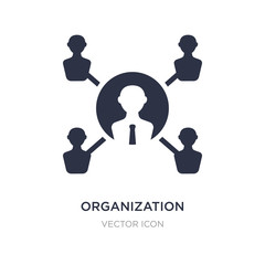 organization icon on white background. Simple element illustration from Digital economy concept.