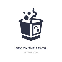 sex on the beach icon on white background. Simple element illustration from Drinks concept.