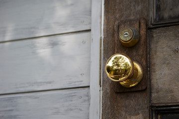 old wooden door